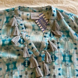 Laura Park x Annie Selke Selma Print Kaftan xs/s